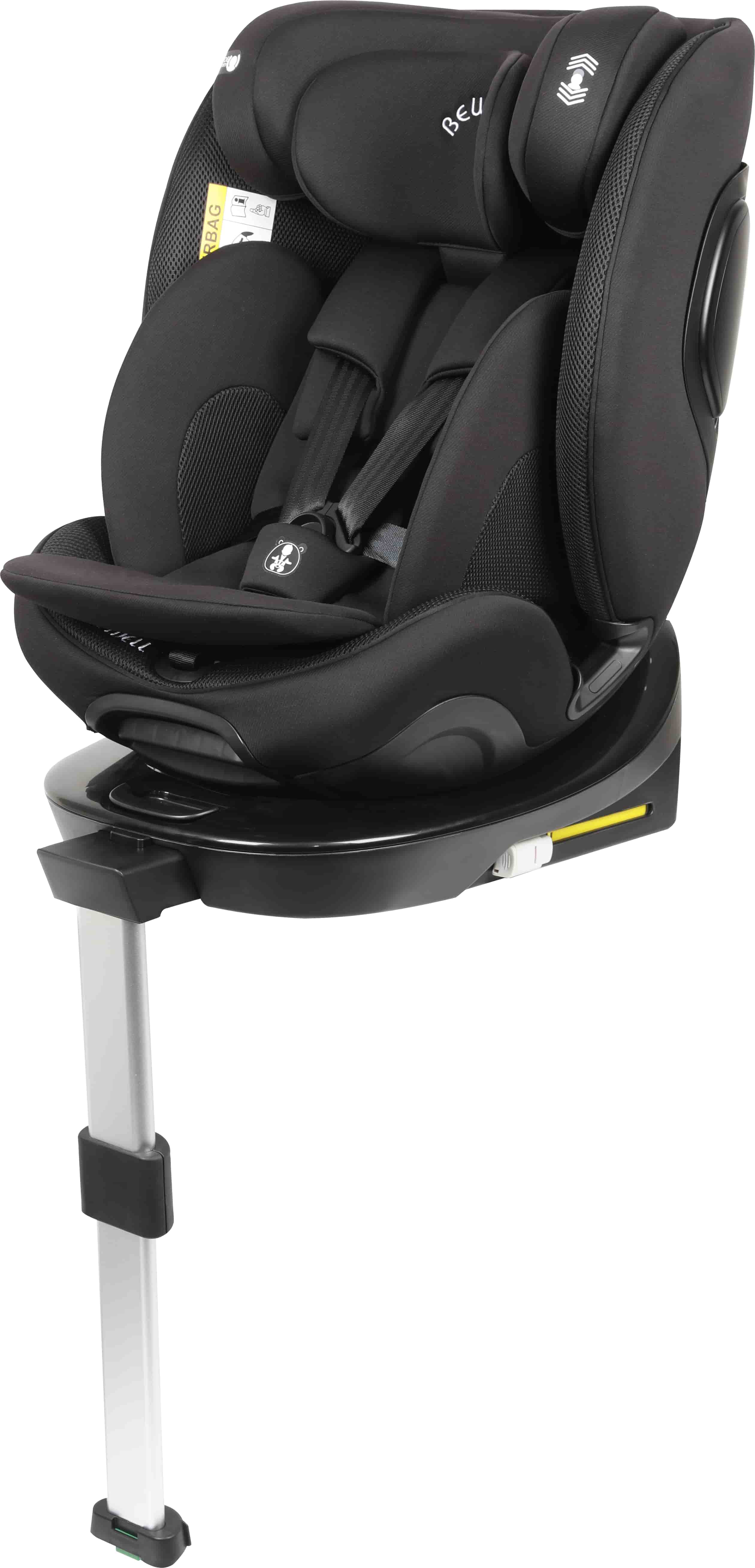 Assento de segurança infantil ISOFIX e perna de apoio para bebê 40-150cm